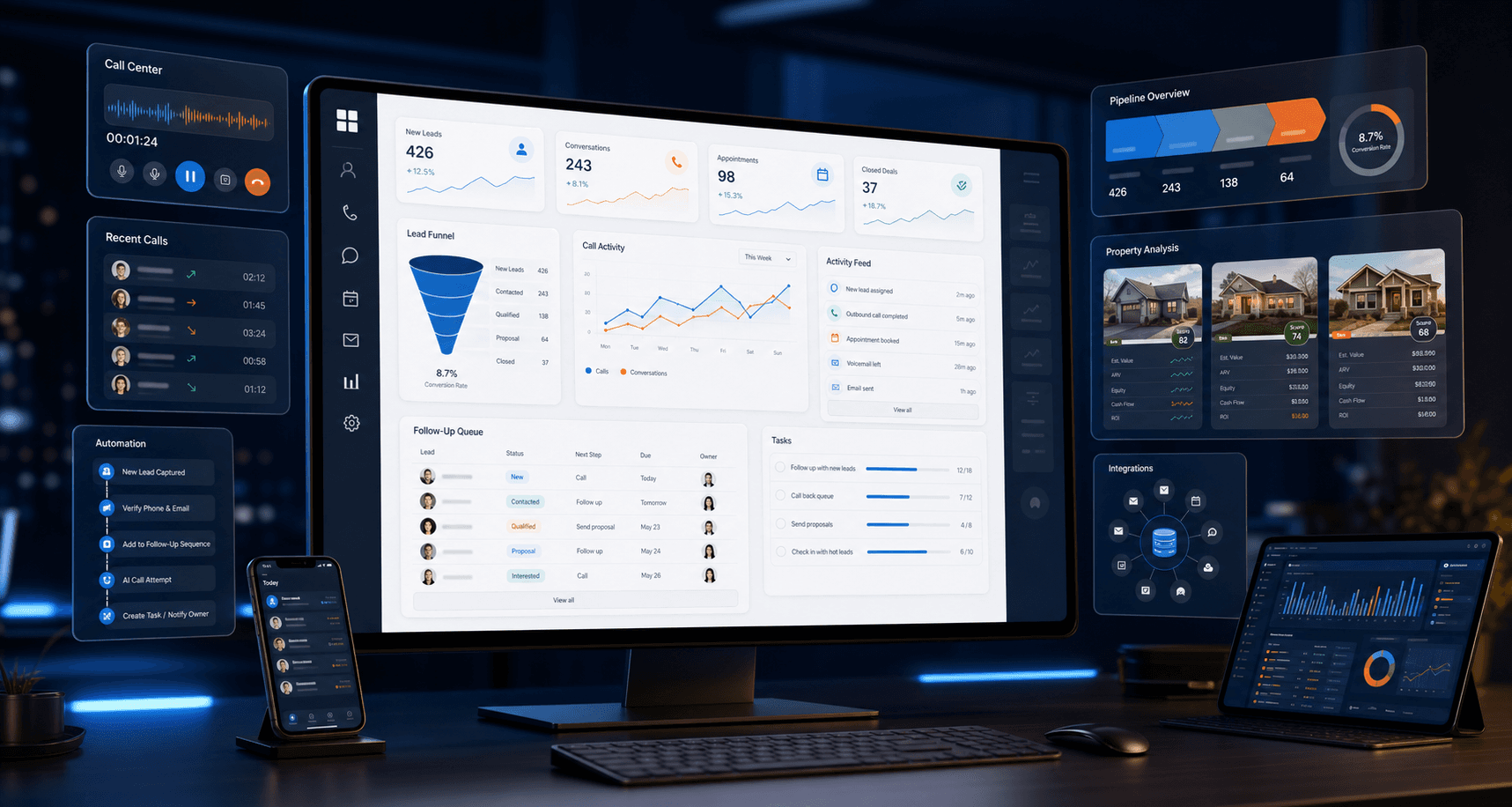 Jerichotec SaaS products dashboard concept for operational workflows
